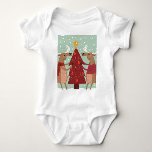 T-shirt Vintage renas Natal