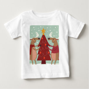 T-shirt Vintage renas Natal