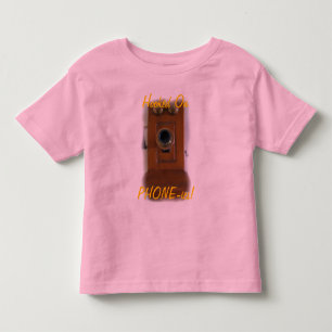 T-shirt Vintage Telephone "Hooke On PHONE" Toddler Tee