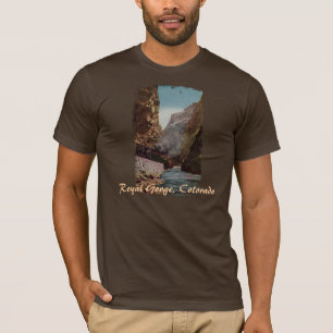 T-shirt Vintage Train em Royal Gorge Men's Shirt