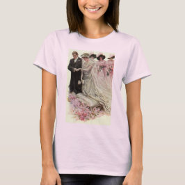 T-shirt Vintage Victorian Wedemony Node and Groom