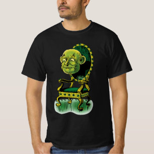 T-shirt Vintage Wizard of Oz, Grumpy Wizard Emerald Throne