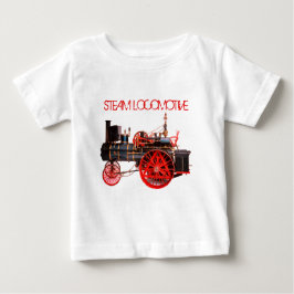 T-SHIRT VINTAGEM VAPOR VERMELHO LOCOMOTIVO
