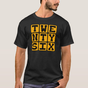 T-shirt Vinte Seis, Número 26