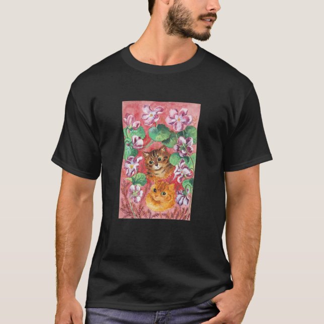 T-shirt Violet and Cats, Louis Wain (Frente)