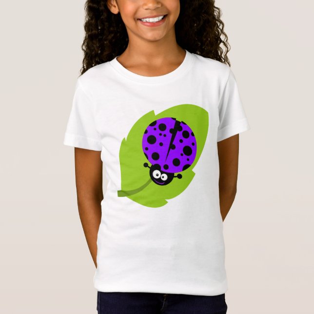T-shirt Violet Purple Ladybug (Frente)