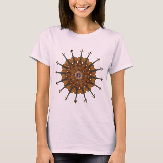 T-shirt Violin Sunflower (Frente)