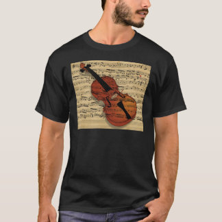 T-shirt Violin Vintage Music
