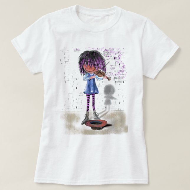 T-Shirt Violinista (Frente do Design)