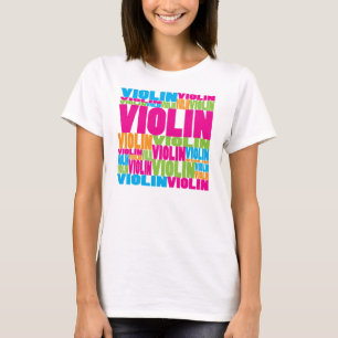 T-shirt Violino colorido