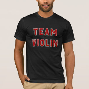 T-shirt Violino da equipe no vermelho