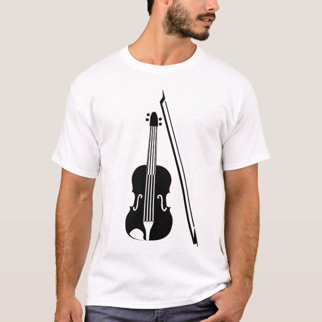 T-shirt Violino - Preto (Frente)