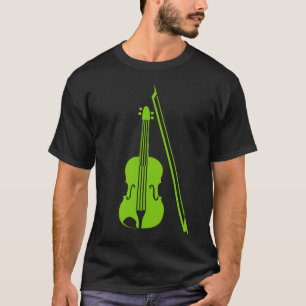 T-shirt Violino - Verde marciano