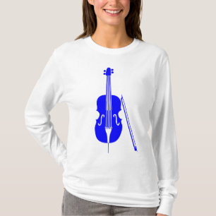 T-shirt Violoncelo - azul