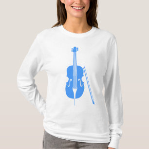 T-shirt Violoncelo - azul bebé