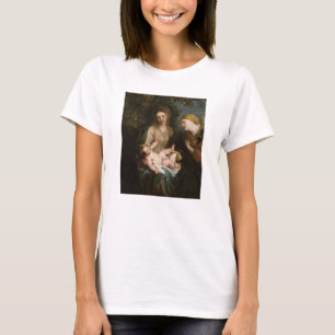 T-shirt Virgin & criança com santo Catherine de Alexandri