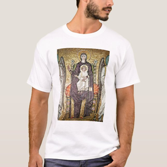 T-shirt Virgin e criança (Frente)