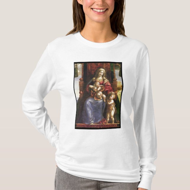 T-shirt Virgin e criança com o St John infantil (Frente)