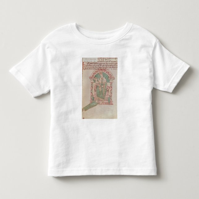 T-shirt Virgin e criança com St Gregory o excelente (Frente)
