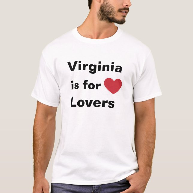 T-shirt Virgínia é para amantes (Frente)