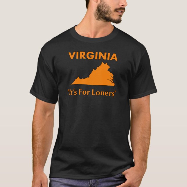 T-shirt Virgínia - É Para os Solitários (Frente)
