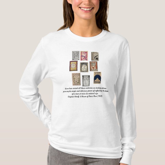 T-shirt Virginia Woolf Books (Frente)