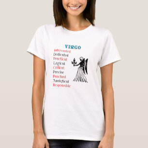 T-shirt Virgo Horoscope Sinal Zodiodato