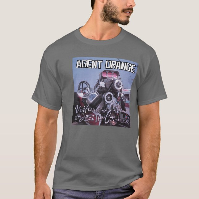 T-shirt "virtualmente indestrutível" de Agent (Frente)