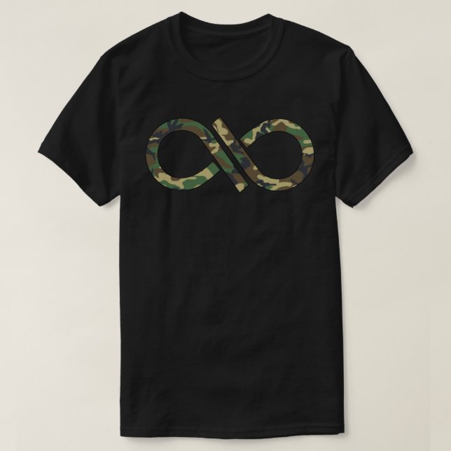 T-shirt Visão infinita de Camo (Frente do Design)