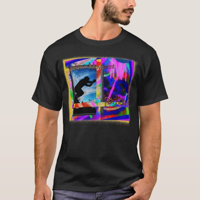 T-shirt Visão no movimento: Parkour (Frente)