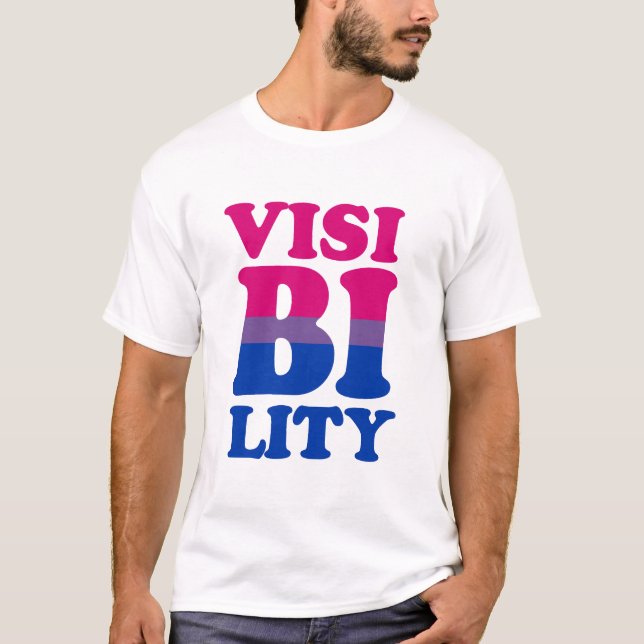 T-shirt Visibilidade bissexual (Frente)