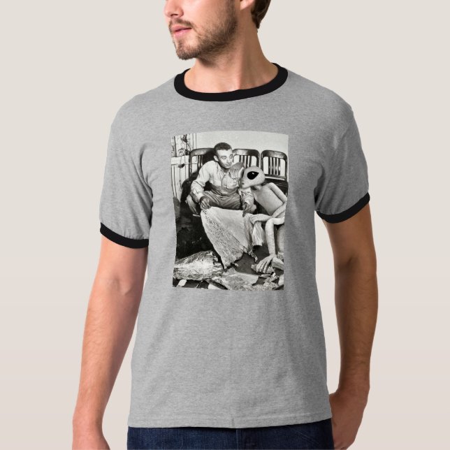 T-shirt Visita estrangeira de Roswell (Frente)