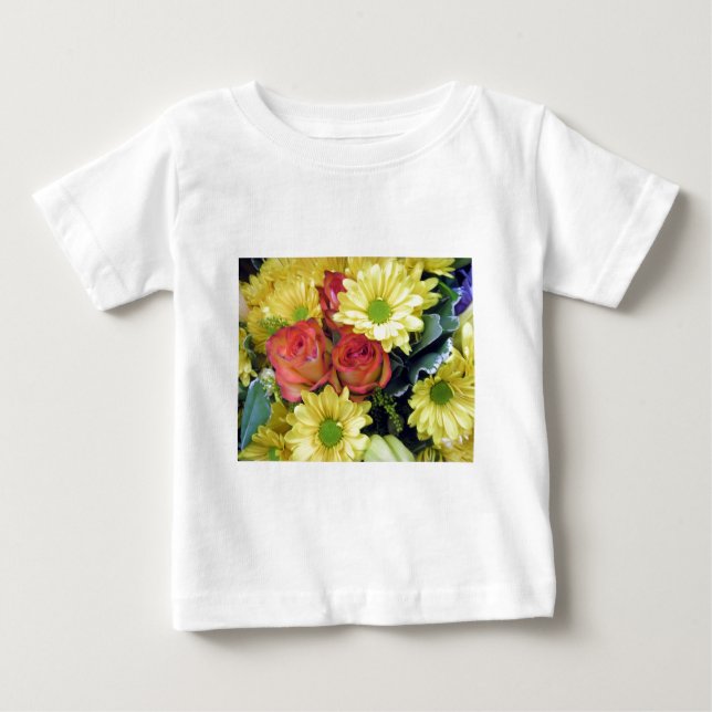 T-shirt Visitas e Rosas vermelhas Amarelas (Frente)