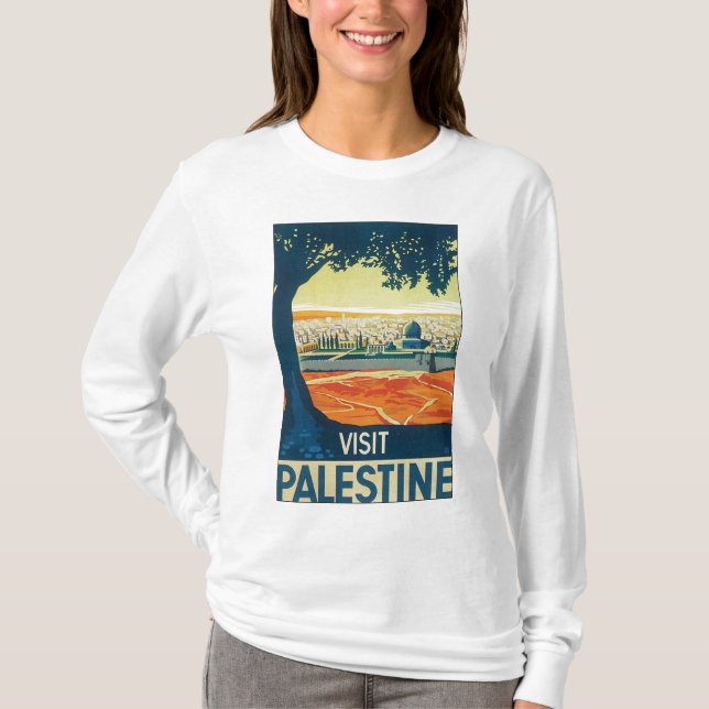 T-shirt Visite a Palestina (Frente)
