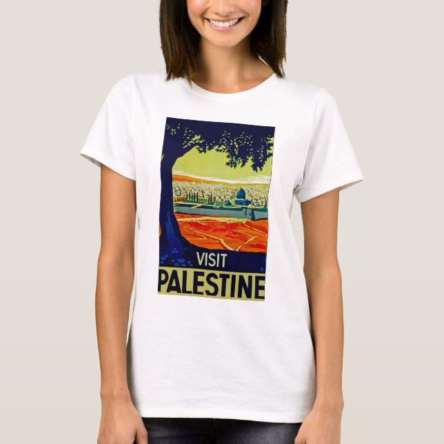 T-shirt Visite a Palestina (Frente)