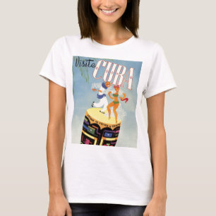 T-shirt Visite Cuba Tiki Fiesta Siesta Vintage Holiday Isl