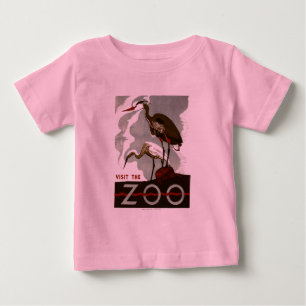 T-shirt Visite o jardim zoológico - o poster de WPA -