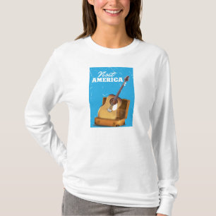T-shirt Visite o pôster de viagem vintage da América
