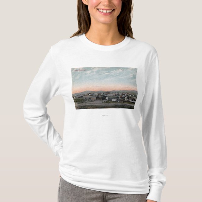 T-shirt Vista aérea da cidade 4 (Frente)
