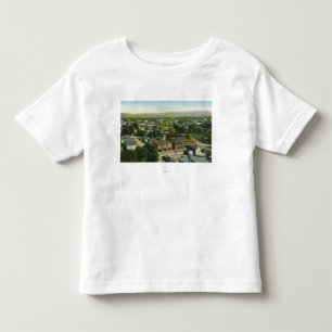 T-shirt Vista aérea da cidade, do quartel dos bombeiros &