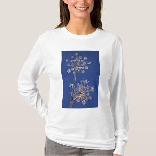T-shirt Vista aérea de Cow Parsnip no inverno coberta de