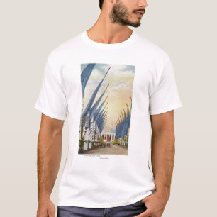 T-shirt Vista da avenida de Bandeira, a feira 1934 de
