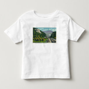 T-shirt Vista da cabeça do elefante & do entalhe Entranc