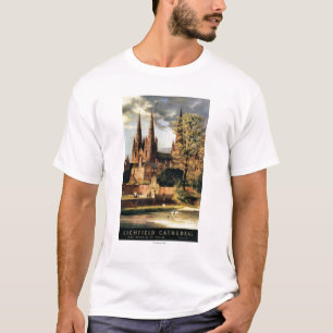 T-shirt Vista da catedral de Lichfield