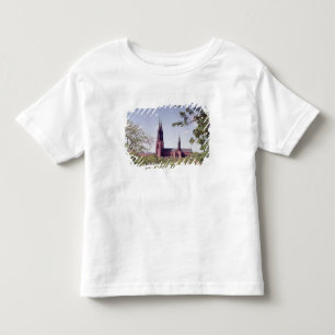 T-shirt Vista da catedral de Upsália do castelo
