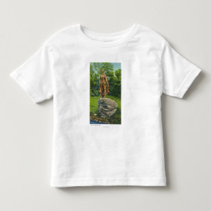T-shirt Vista da estátua da donzela do peregrino