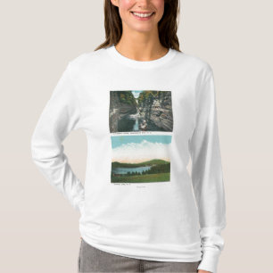 T-shirt Vista da falha de Ausable e do lago Saranac
