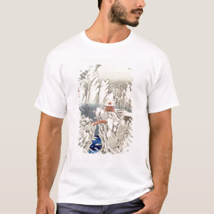 T-shirt Vista da montagem Haruna na neve