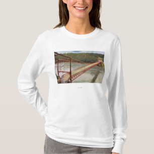 T-shirt Vista da ponte de suspensão velha