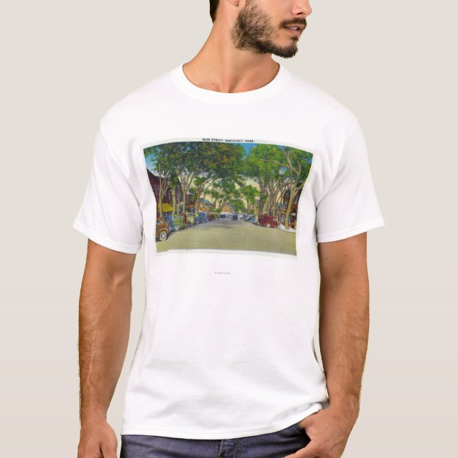 T-shirt Vista da rua principal 5 (Frente)